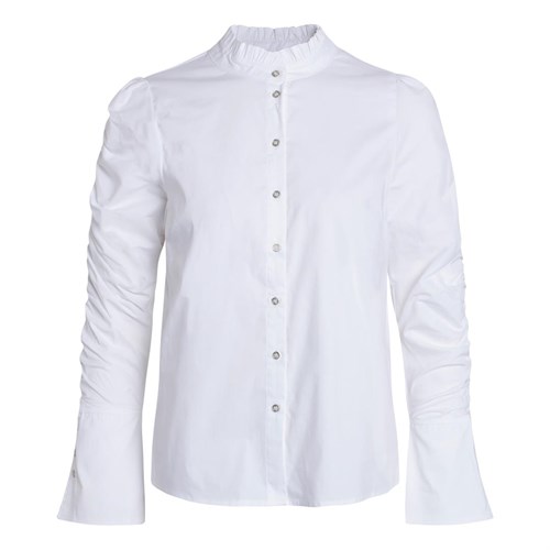 Co'Couture Sandy Elastic Sleeve Shirt White, Str. L